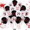 Latex Balloons Halloween Party Favor Scary Party Decoration(Horror Zombie Balloons)